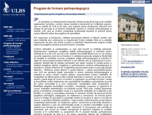 Tablet Screenshot of dppd.ulbsibiu.ro